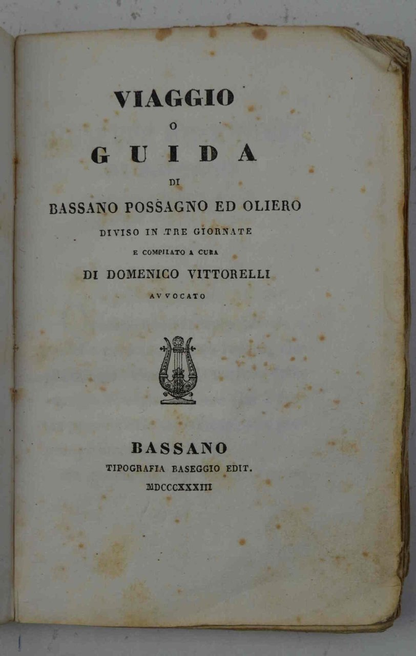 Viaggio o guida di Bassano Possagno ed Oliero diviso in …