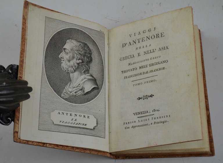 Viaggj d'Antenore nella Grecia e nell'Asia. Manoscritto greco trovato nell'Ercolano. …