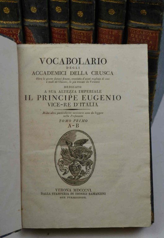 Vocabolario degli Accademici della Crusca oltre le giunte fatteci finora, … | Immagine Gallery 2