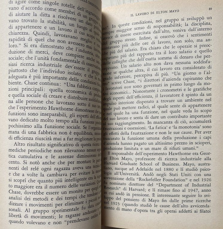 LA PSICOLOGIA SOCIALE DELL'INDUSTRIA. DEMOCRAZIA O AUTORITARISMO NELLE FABBRICHE?