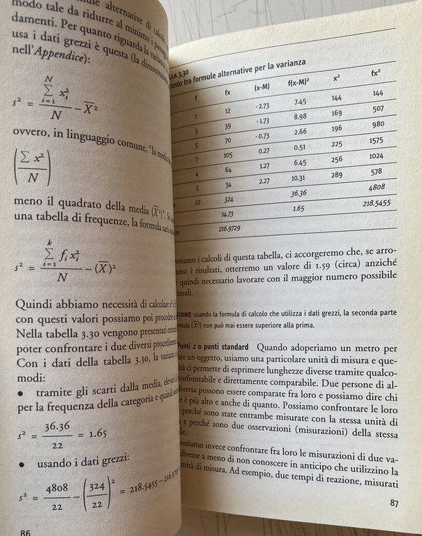 STATISTICA DESCRITTIVA PER PSICOLOGI