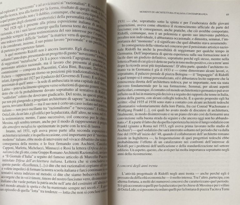 MOMENTI DI ARCHITETTURA ITALIANA CONTEMPORANEA.