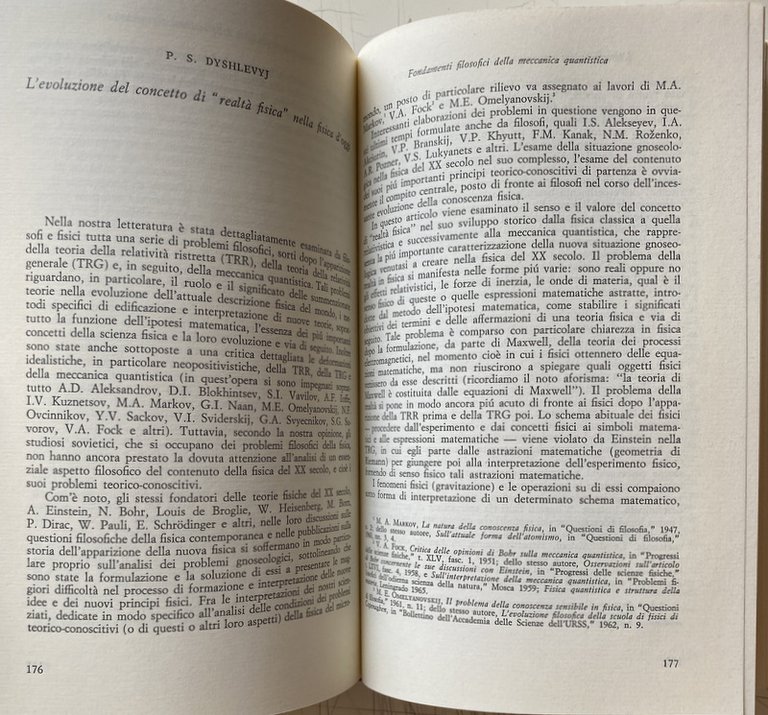 L'INTERPRETAZIONE MATERIALISTICA DELLA MECCANICA QUANTISTICA. FISICA E FILOSOFIA IN URSS.