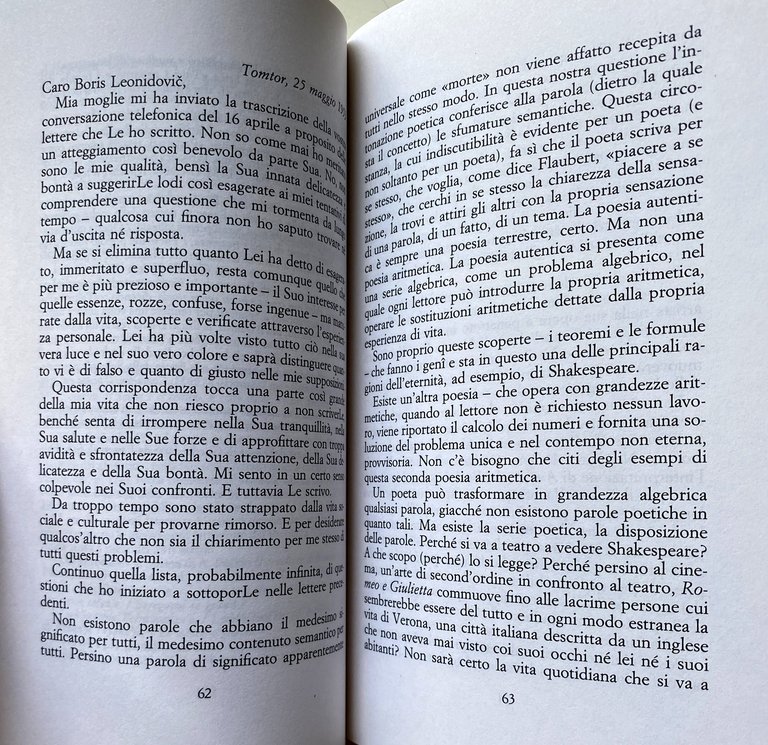 PAROLE SALVATE DALLE FIAMME. LETTERE 1952-1956. RICORDI DI V. SALAMOV