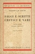 Saggi e scritti critici vari volume secondo
