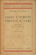Saggi e scritti critici vari volume terzo