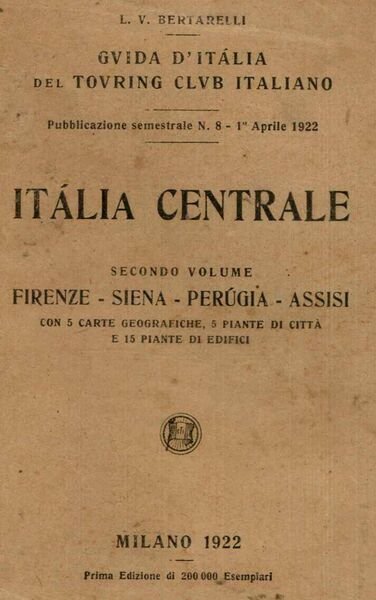 Guida d'Italia del Touring Club Italiano Vol.II Italia Centrale
