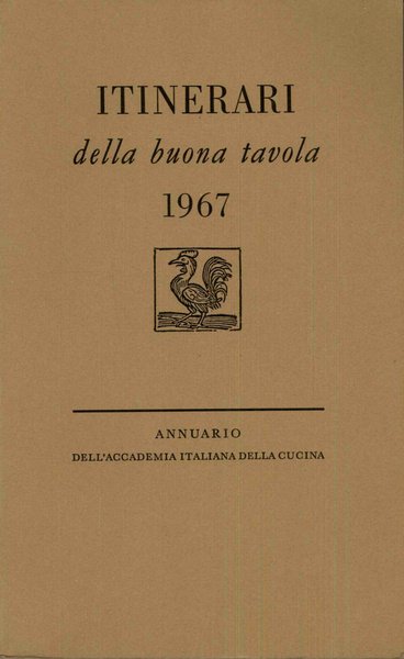 Itinerari della buona tavola 1967