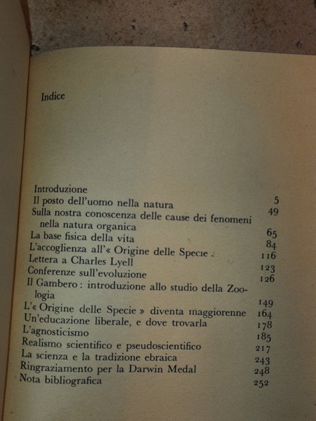 Il posto dell'uomo nella natura