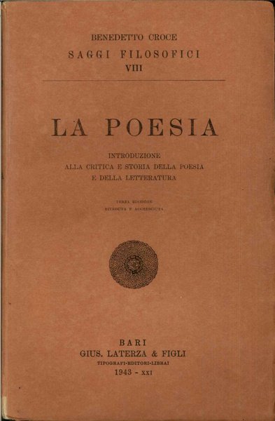 La poesia. Introduzione alla critica e storia della poesia e …
