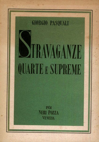 Stravaganze quarte e supreme