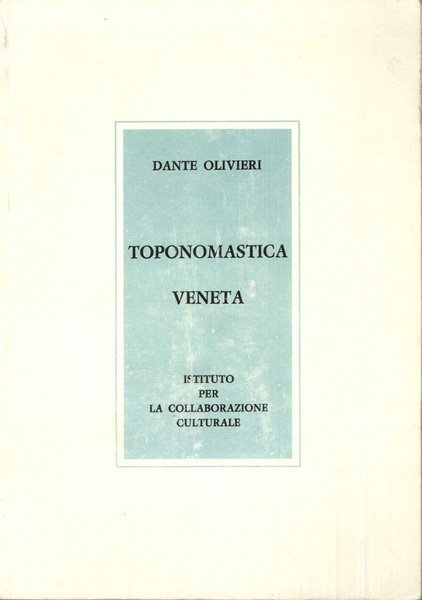 Toponomastica Veneta