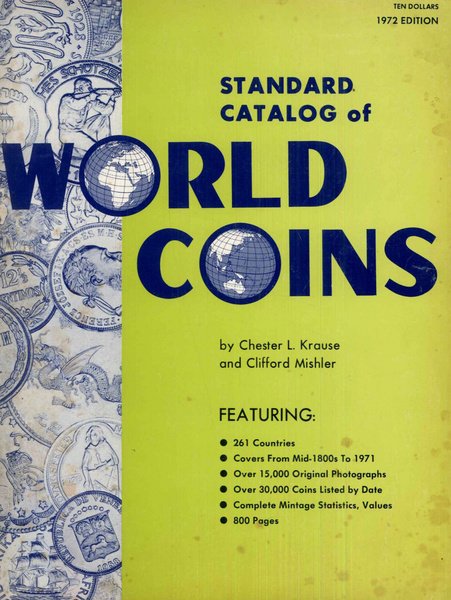 Standard catalog of world coins. 1972 edition