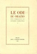 Le odi di Orazio nel commento di Ignazio Cazzaniga