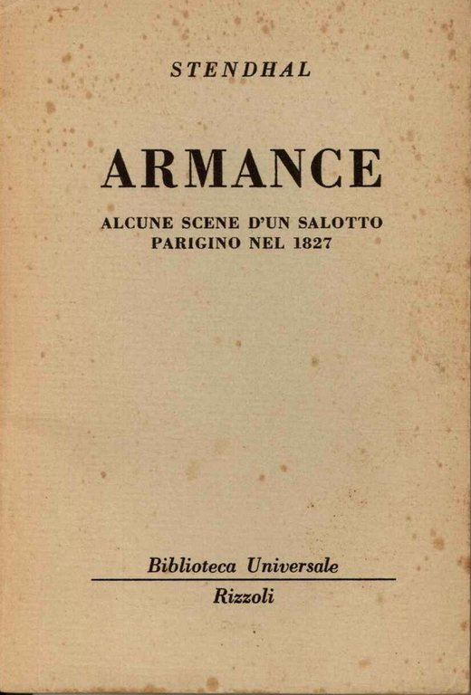 Armance. Alcune scene d'un salotto parigino nel 1827