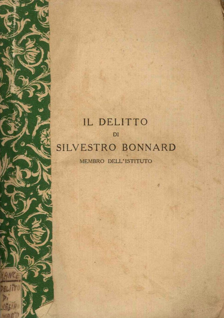 Delitto di Silvestro Bonnard