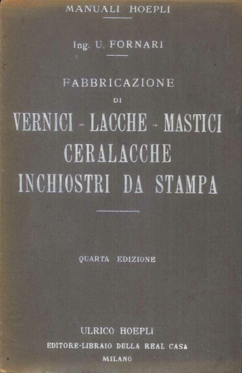 La fabbricazione di vernici, lacche, mastici, ceralacche, inchiostri da stampa. …