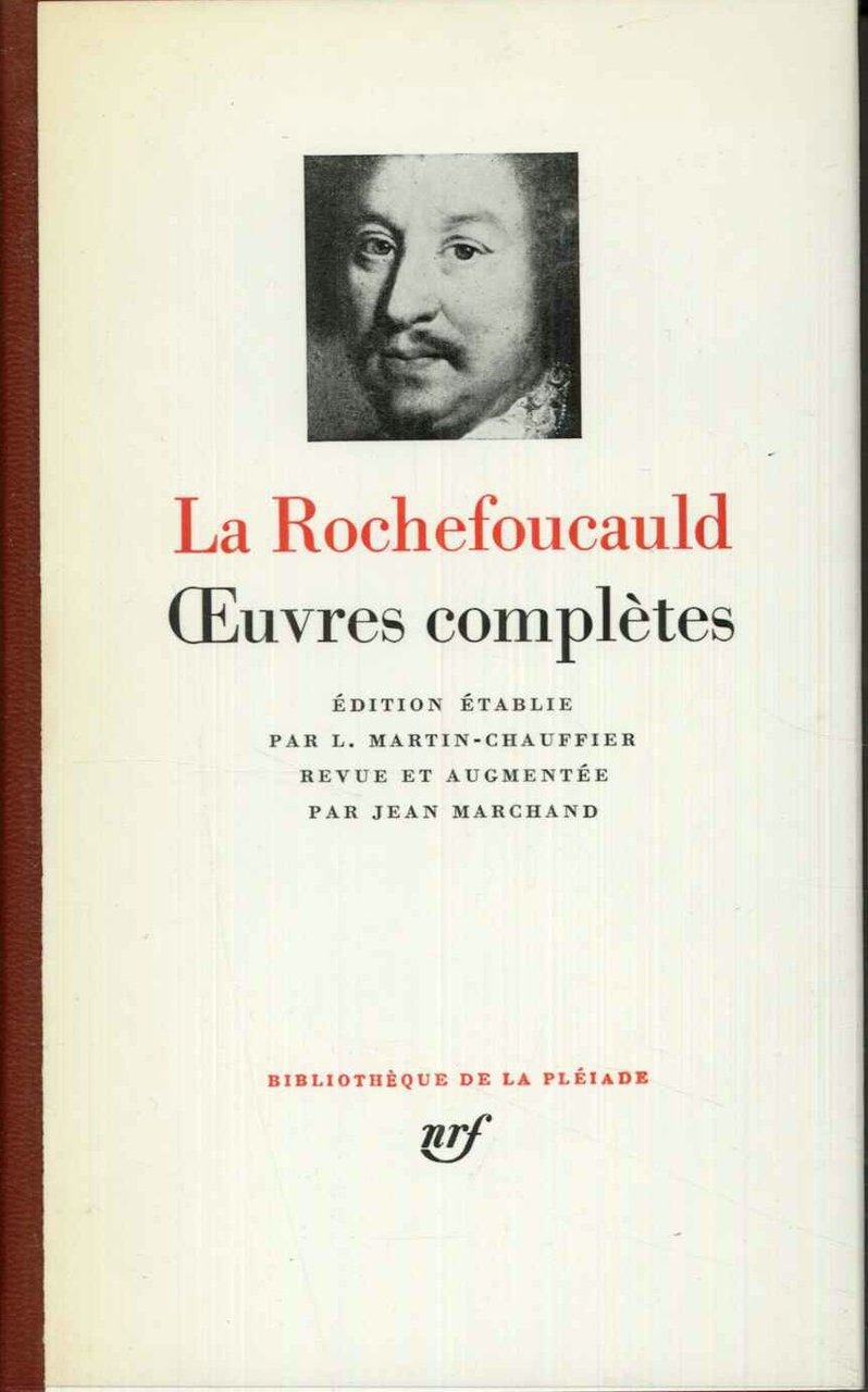 La Rochefoucauld, Oeuvres completes