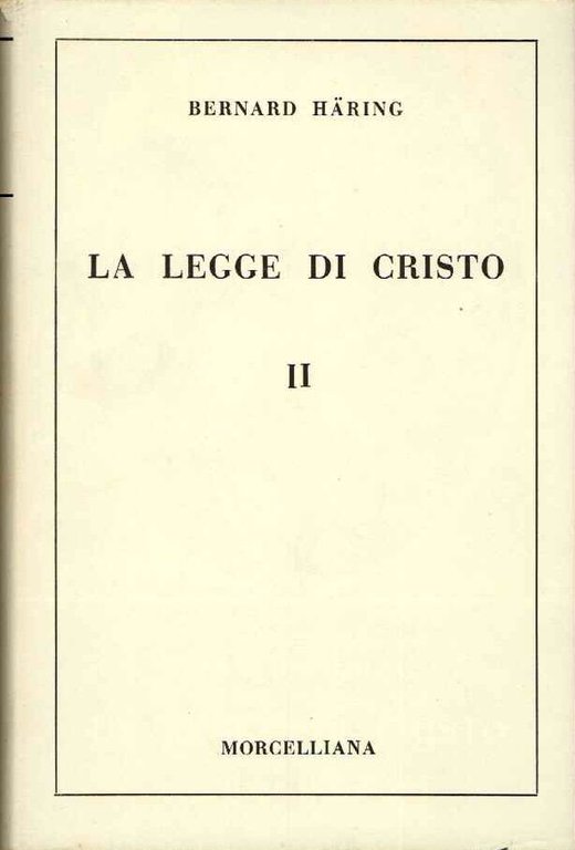 Legge di Cristo 2� Morale speciale