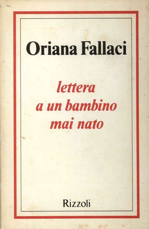 Lettera a un bambino mai nato