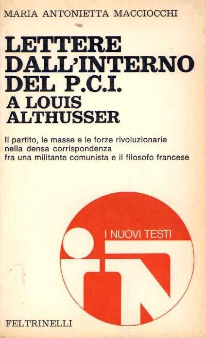 Lettere dall'interno del P.C.I. a Louis Althusser