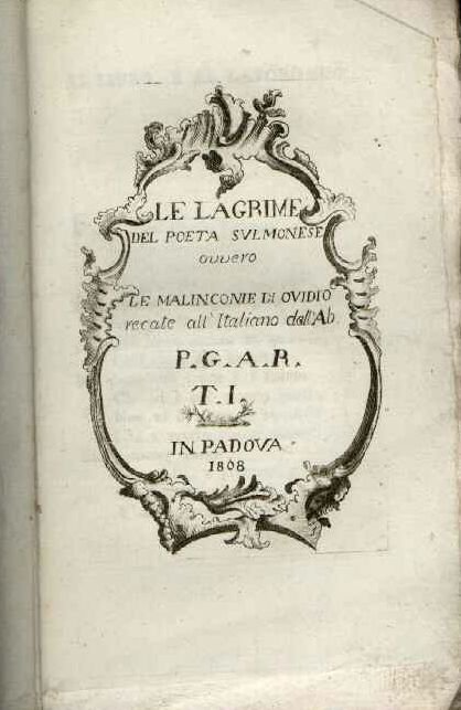 Lgrime del poeta sulmonese