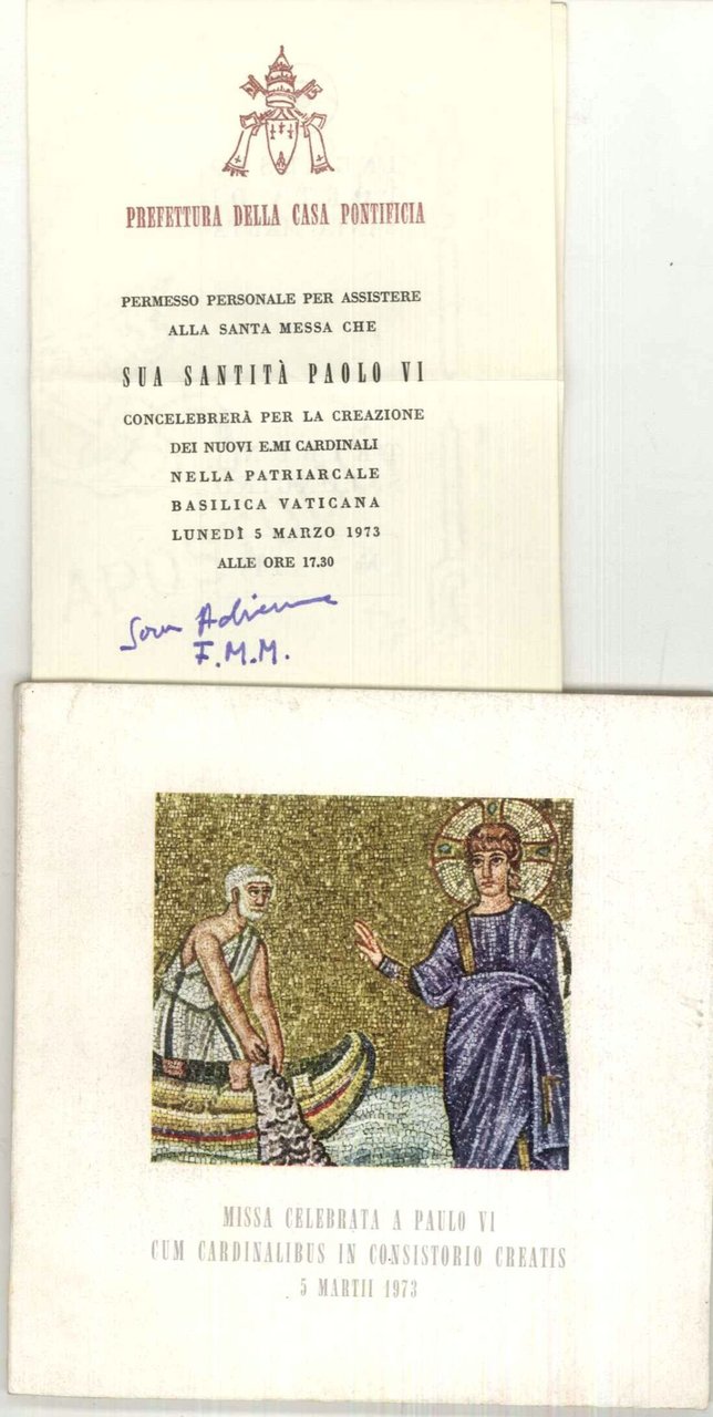 Missa celebrata a Paulo VI cum Cardinalibus in Consistorio Creatis …