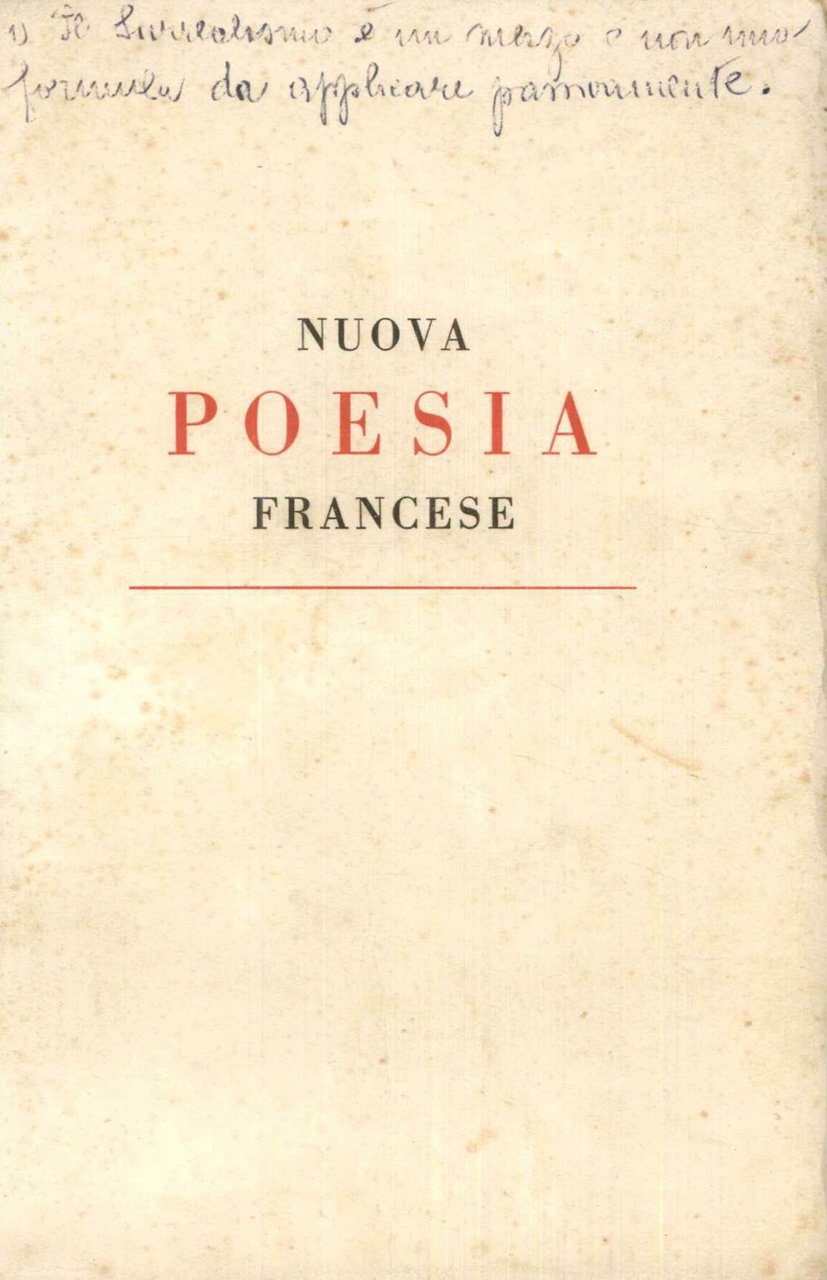 Nuova poesia francese