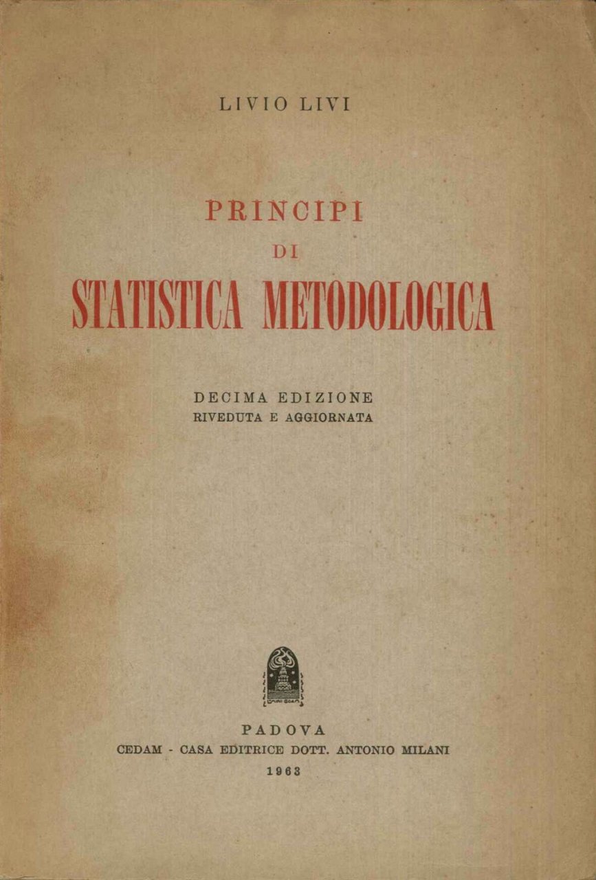 Principi di statistica metodologica