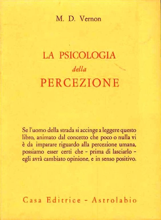 Psicologia della percezione (La)