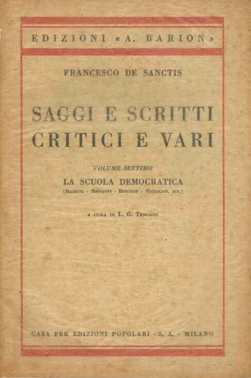 Saggi e scritti. vol. settimo