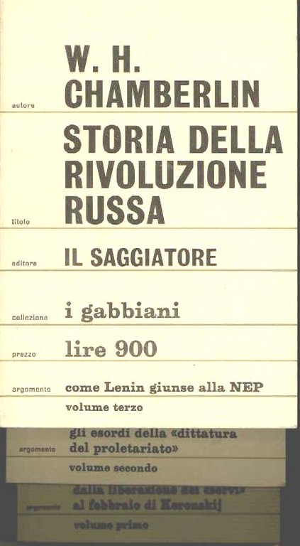 Storia della Rivoluzione russa (3 voll.)