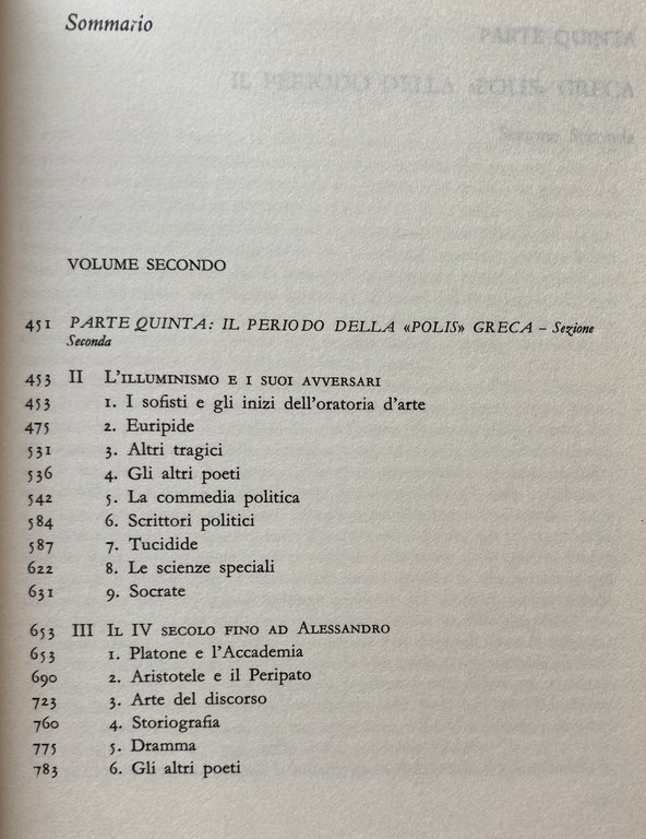 STORIA DELLA LETTERATURA GRECA. VOLUME 1: DAGLI INIZI A ERODOTO, …