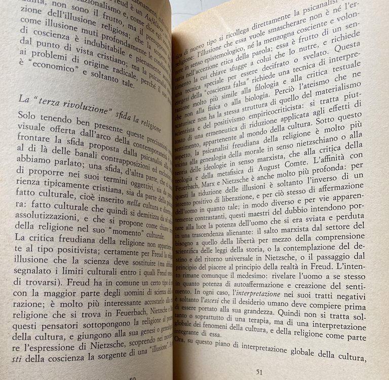 ESPERIENZA RELIGIOSA E INTERPRETAZIONE PSICANALITICA A CONFRONTO NELL'OSSERVAZIONE CLINICA E …