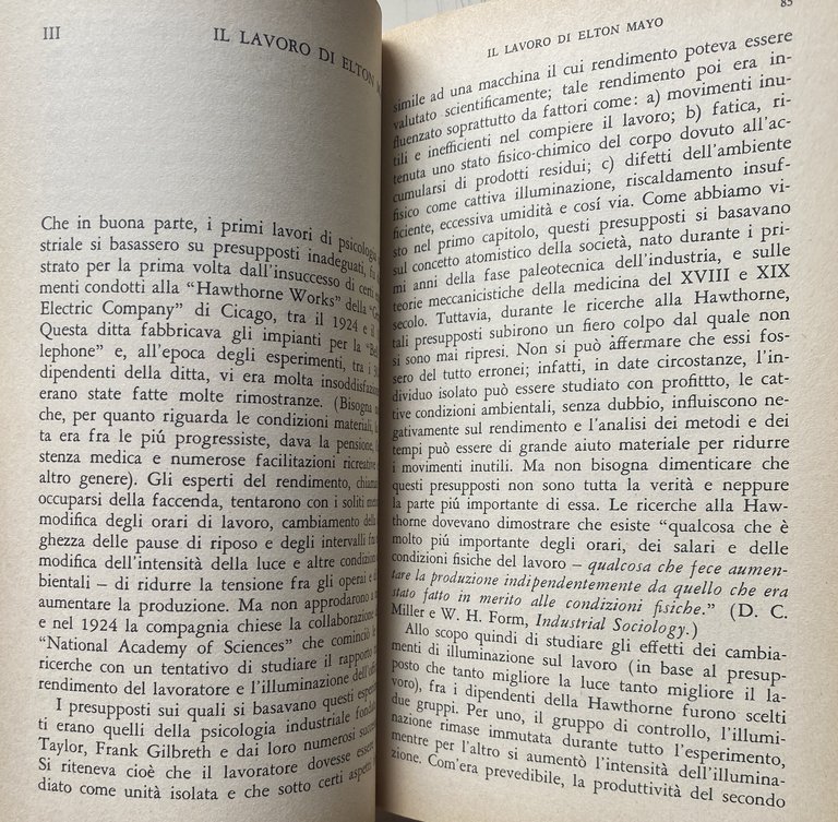 LA PSICOLOGIA SOCIALE DELL'INDUSTRIA. DEMOCRAZIA O AUTORITARISMO NELLE FABBRICHE?