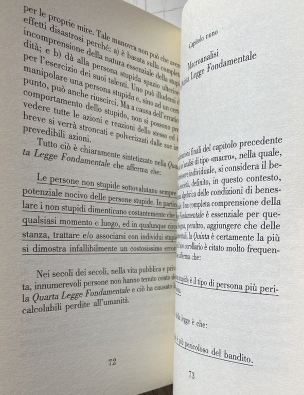 ALLEGRO MA NON TROPPO. CON LE LEGGI FONDAMENTALI DELLA STUPIDITÀ …