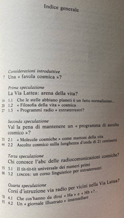 L'ALTRA SPONDA DELLO SPAZIO. LA VITA NELLE STELLE REMOTE