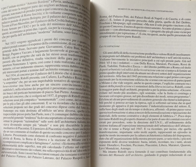 MOMENTI DI ARCHITETTURA ITALIANA CONTEMPORANEA.