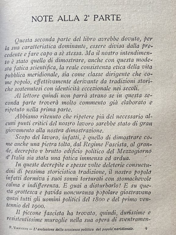 L'EVOLUZIONE DELLA COSCIENZA POLITICA DEL POPOLO MERIDIONALE