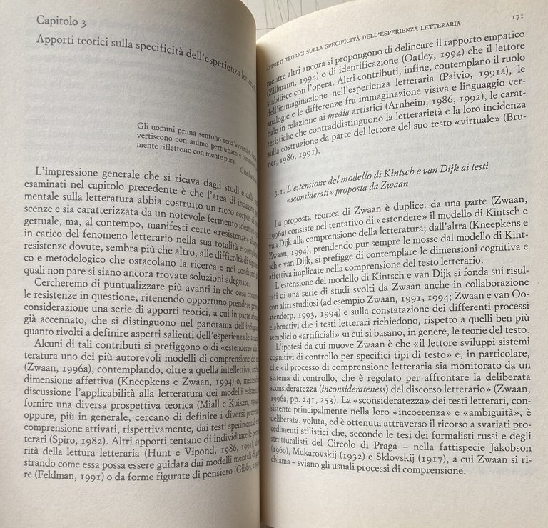 L'ENIGMA DEL MONDO POETICO. L'INDAGINE SPERIMENTALE IN PSICOLOGIA DELLA LETTERATURA