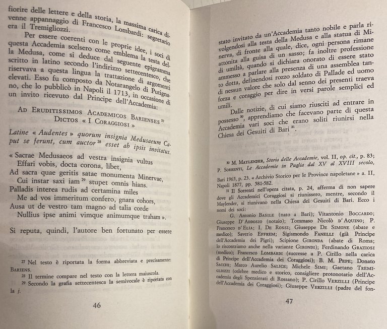 LA LINGUA LETTERARIA DEL MEZZOGIORNO D'ITALIA NEL SETTECENTO