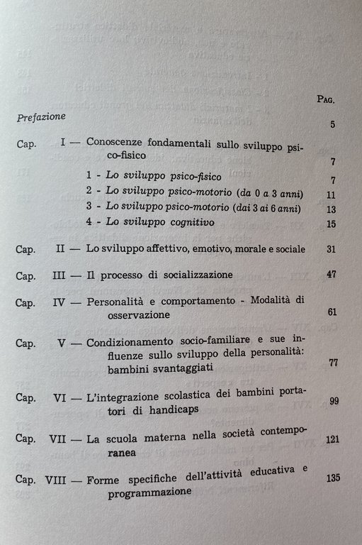 PROBLEMI DI PSICOLOGIA E DI PEDAGOGIA DELL'INFANZIA