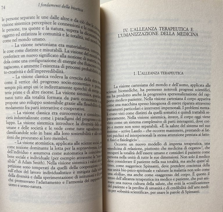 I FONDAMENTI DELLA BIOETICA. ASPETTI ANTROPOLOGICI ONTOLOGICI E MORALI