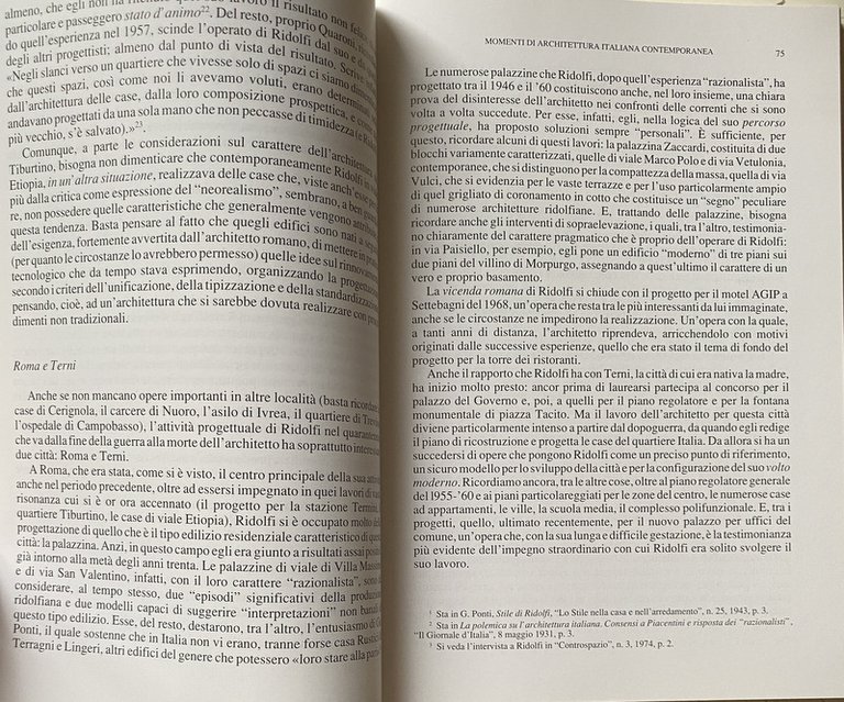 MOMENTI DI ARCHITETTURA ITALIANA CONTEMPORANEA.