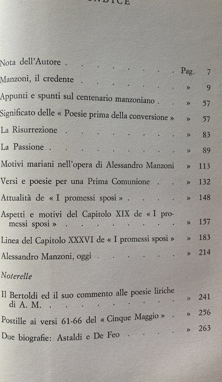 MANZONI IL CREDENTE | Immagine Gallery 12