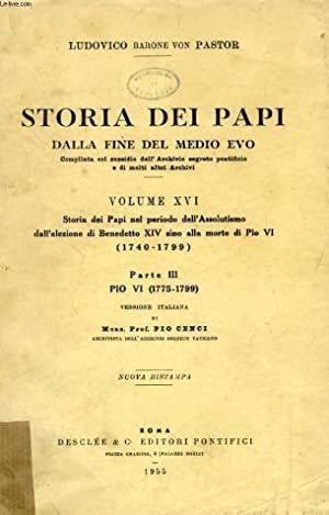 Storia dei Papi dalla fine del Medio Evo Vol. 16 …