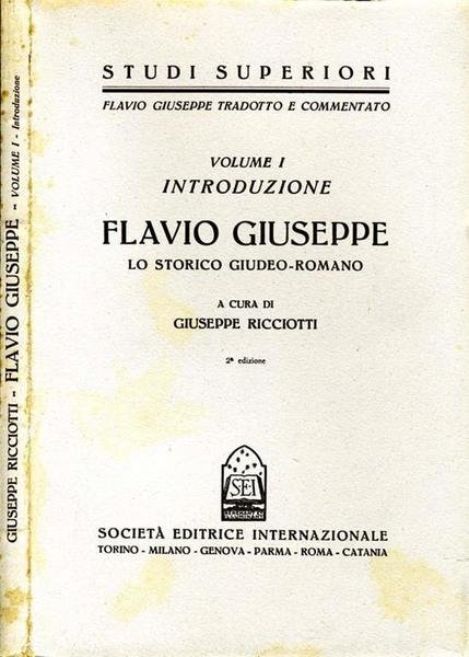 Flavio Giuseppe lo storico giudeo-romano 1.