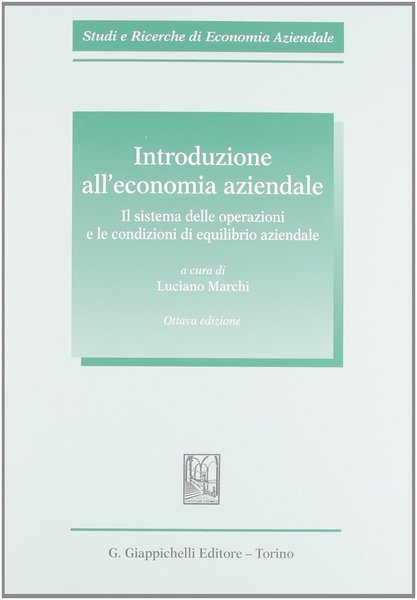 Introduzione all'economia aziendale.