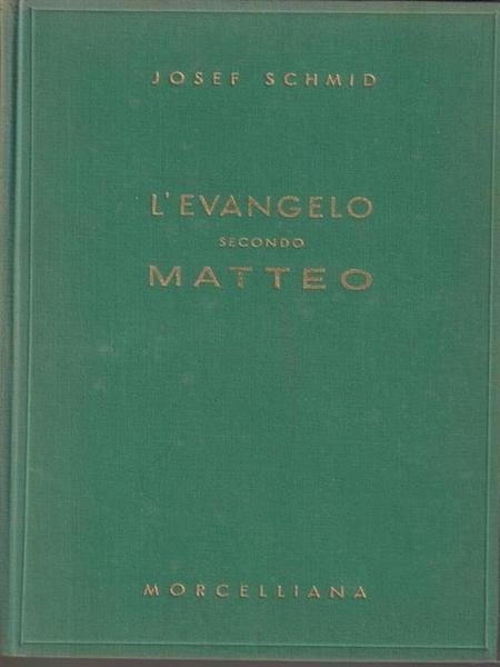 L'Evangelo secondo Matteo.