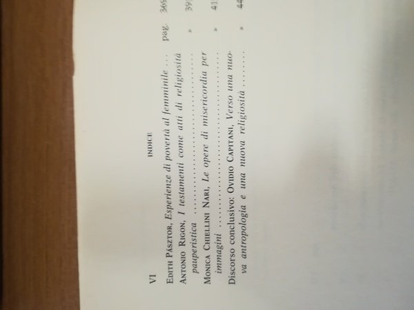 La conversione alla poverta' nell'Italia dei secoli XII-XIV.